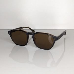Raen Aren 53 Aviator Square Unisex Black & Tan Handmade Tinted Brown 53[]18 145